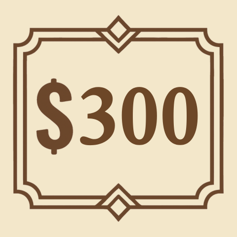 A product priced at $300